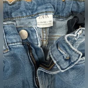 Zara Jeans girl youth straight Leg size 11-12